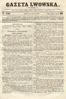 Gazeta Lwowska. 1850, nr 136