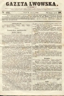 Gazeta Lwowska. 1850, nr 141