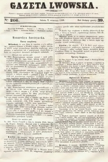 Gazeta Lwowska. 1850, nr 206