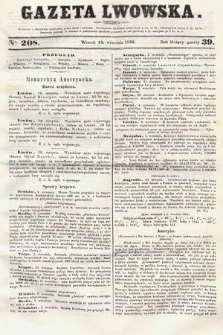 Gazeta Lwowska. 1850, nr 208