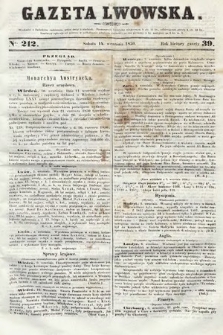 Gazeta Lwowska. 1850, nr 212