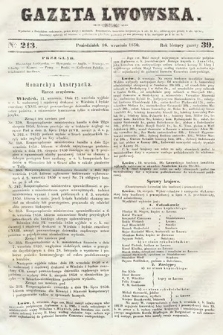 Gazeta Lwowska. 1850, nr 213