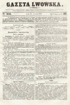 Gazeta Lwowska. 1850, nr 221