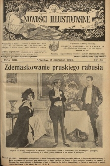 Nowości Illustrowane. 1922, nr 31