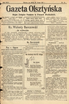 Gazeta Olsztyńska : organ Związku Polaków w Prusach Wschodnich. 1921, nr 41