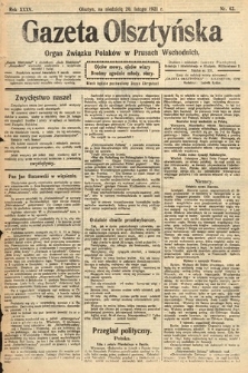 Gazeta Olsztyńska : organ Związku Polaków w Prusach Wschodnich. 1921, nr 42