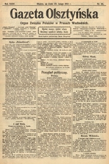 Gazeta Olsztyńska : organ Związku Polaków w Prusach Wschodnich. 1921, nr 44