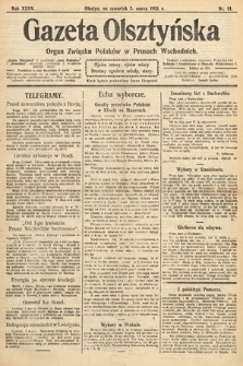 Gazeta Olsztyńska : organ Związku Polaków w Prusach Wschodnich. 1921, nr 51