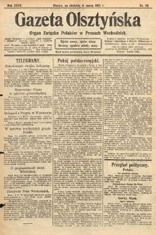 Gazeta Olsztyńska : organ Związku Polaków w Prusach Wschodnich. 1921, nr 54