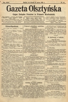 Gazeta Olsztyńska : organ Związku Polaków w Prusach Wschodnich. 1921, nr 61