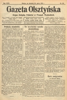 Gazeta Olsztyńska : organ Związku Polaków w Prusach Wschodnich. 1921, nr 66