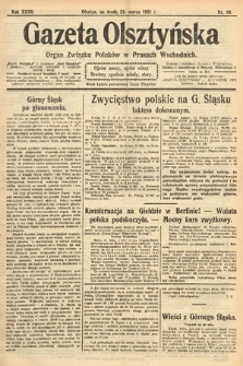 Gazeta Olsztyńska : organ Związku Polaków w Prusach Wschodnich. 1921, nr 68