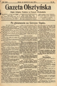Gazeta Olsztyńska : organ Związku Polaków w Prusach Wschodnich. 1921, nr 69