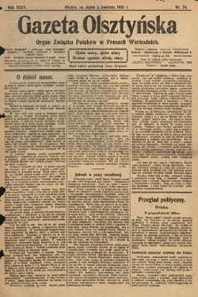 Gazeta Olsztyńska : organ Związku Polaków w Prusach Wschodnich. 1921, nr 74