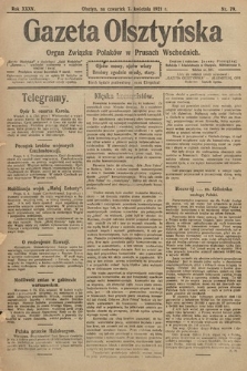 Gazeta Olsztyńska : organ Związku Polaków w Prusach Wschodnich. 1921, nr 79