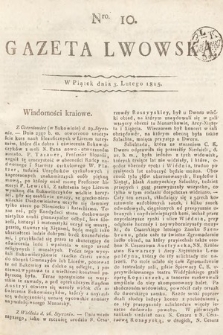 Gazeta Lwowska. 1815, nr 10