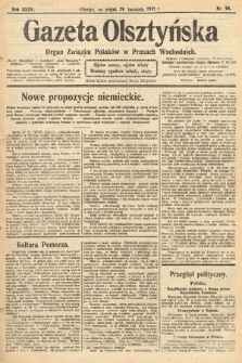 Gazeta Olsztyńska : organ Związku Polaków w Prusach Wschodnich. 1921, nr 98