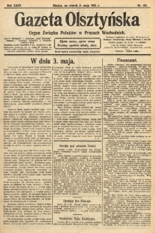 Gazeta Olsztyńska : organ Związku Polaków w Prusach Wschodnich. 1921, nr 101