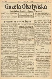 Gazeta Olsztyńska : organ Związku Polaków w Prusach Wschodnich. 1921, nr 105