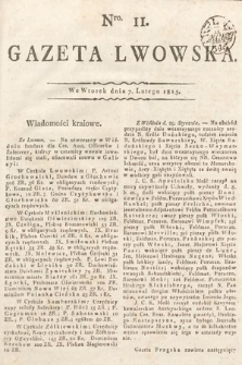 Gazeta Lwowska. 1815, nr 11