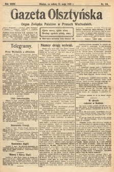 Gazeta Olsztyńska : organ Związku Polaków w Prusach Wschodnich. 1921, nr 110