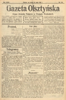 Gazeta Olsztyńska : organ Związku Polaków w Prusach Wschodnich. 1921, nr 112