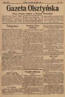 Gazeta Olsztyńska : organ Związku Polaków w Prusach Wschodnich. 1921, nr 118