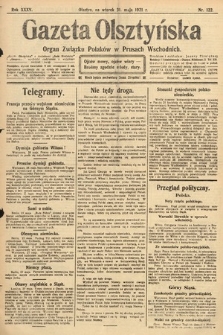 Gazeta Olsztyńska : organ Związku Polaków w Prusach Wschodnich. 1921, nr 122