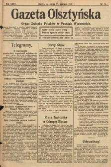 Gazeta Olsztyńska : organ Związku Polaków w Prusach Wschodnich. 1921, nr 125