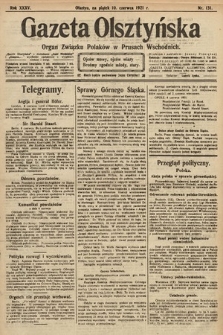 Gazeta Olsztyńska : organ Związku Polaków w Prusach Wschodnich. 1921, nr 131