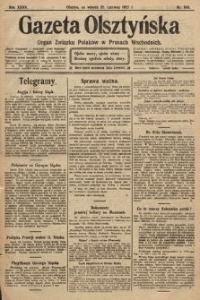 Gazeta Olsztyńska : organ Związku Polaków w Prusach Wschodnich. 1921, nr 140