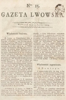Gazeta Lwowska. 1815, nr 15