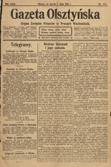 Gazeta Olsztyńska : organ Związku Polaków w Prusach Wschodnich. 1921, nr 152