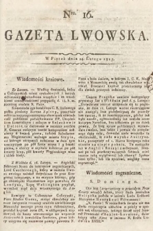 Gazeta Lwowska. 1815, nr 16