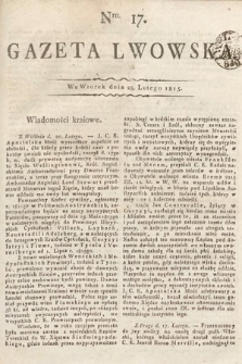 Gazeta Lwowska. 1815, nr 17