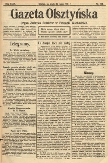 Gazeta Olsztyńska : organ Związku Polaków w Prusach Wschodnich. 1921, nr 165