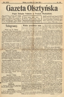 Gazeta Olsztyńska : organ Związku Polaków w Prusach Wschodnich. 1921, nr 168