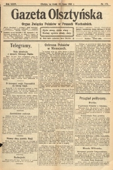 Gazeta Olsztyńska : organ Związku Polaków w Prusach Wschodnich. 1921, nr 171