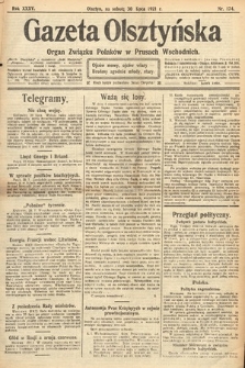 Gazeta Olsztyńska : organ Związku Polaków w Prusach Wschodnich. 1921, nr 174