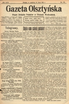 Gazeta Olsztyńska : organ Związku Polaków w Prusach Wschodnich. 1921, nr 175