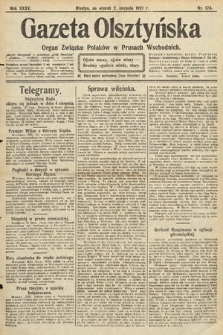 Gazeta Olsztyńska : organ Związku Polaków w Prusach Wschodnich. 1921, nr 176