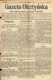 Gazeta Olsztyńska : organ Związku Polaków w Prusach Wschodnich. 1921, nr 177