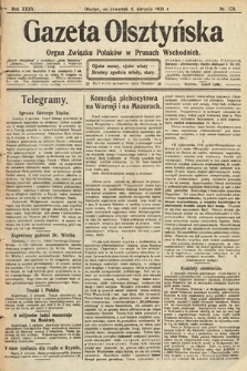 Gazeta Olsztyńska : organ Związku Polaków w Prusach Wschodnich. 1921, nr 178