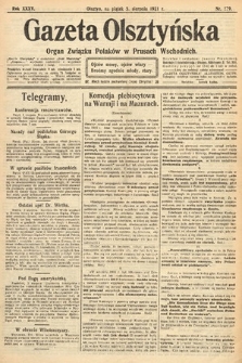 Gazeta Olsztyńska : organ Związku Polaków w Prusach Wschodnich. 1921, nr 179