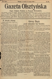 Gazeta Olsztyńska : organ Związku Polaków w Prusach Wschodnich. 1921, nr 188