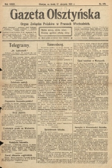 Gazeta Olsztyńska : organ Związku Polaków w Prusach Wschodnich. 1921, nr 189
