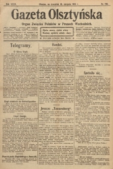 Gazeta Olsztyńska : organ Związku Polaków w Prusach Wschodnich. 1921, nr 190
