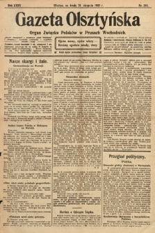 Gazeta Olsztyńska : organ Związku Polaków w Prusach Wschodnich. 1921, nr 201