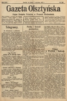 Gazeta Olsztyńska : organ Związku Polaków w Prusach Wschodnich. 1921, nr 207