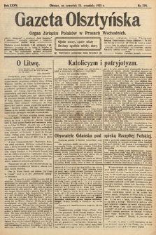 Gazeta Olsztyńska : organ Związku Polaków w Prusach Wschodnich. 1921, nr 214